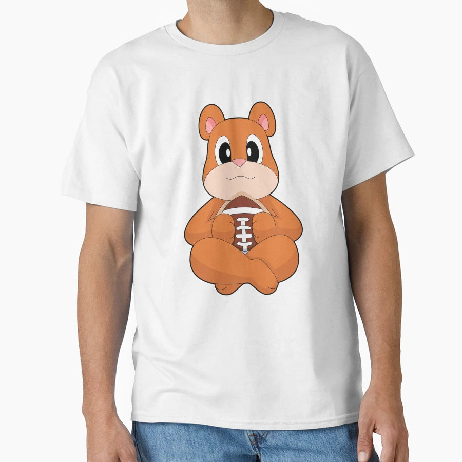 Bear American Football T-Shirt - Graphic Print Unisex - T-Shirt, Sweatshirt, Hoodie