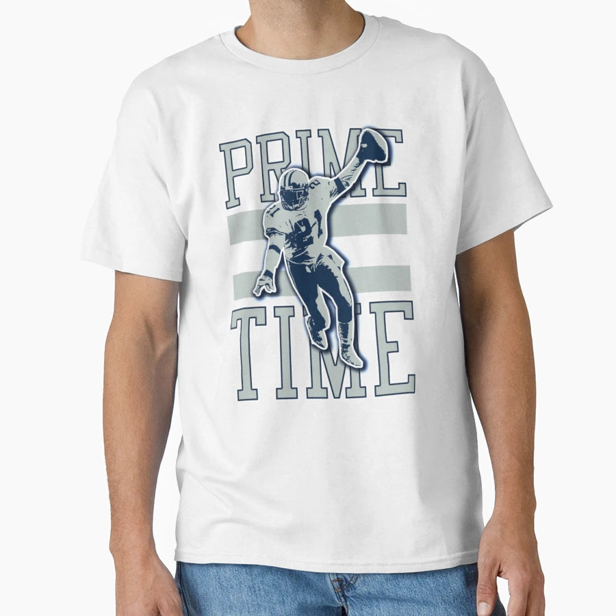 Prime Time Dallas Football Action T-Shirt - Custom Art Print Men Women - T-Shirt, Sweatshirt, Hoodie