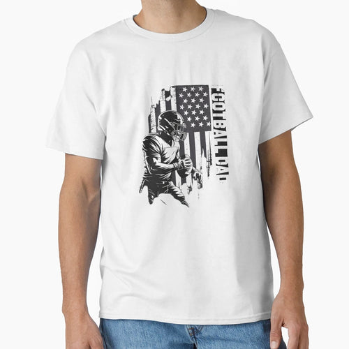 Football Dad American Football T-Shirt - Unique Graphic Men Women - T-Shirt, Sweatshirt, Hoodie