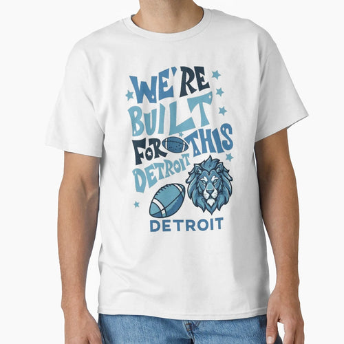 Football Detroit Lions T-Shirt - Graphic Print for Adults - T-Shirt, Sweatshirt, Hoodie
