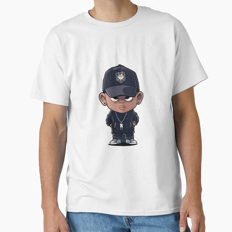 Jay Z Cartoon Character T-Shirt - Minimalist Print for Adults - T-Shirt, Sweatshirt, Hoodie