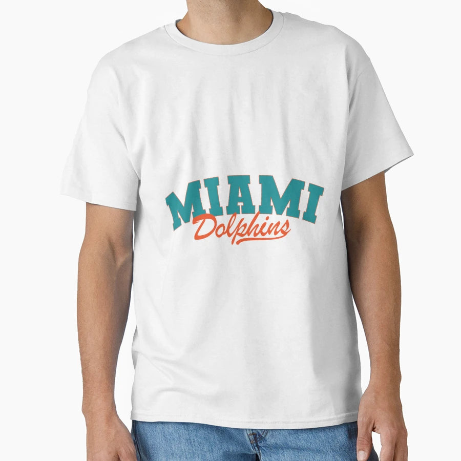 Art Miami Dolphins T-Shirt - Novelty Apparel for Adults - T-Shirt, Sweatshirt, Hoodie