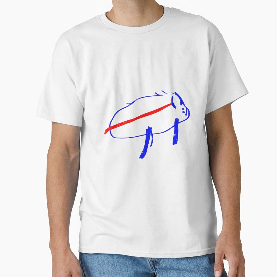Distressed JA Buffalo Potato Drawing T-Shirt - Trendy Graphic Men Women - T-Shirt, Sweatshirt, Hoodie