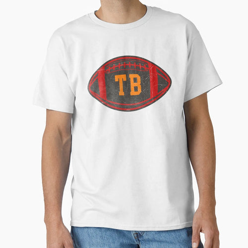 Tampa Bay Throwback Football T-Shirt - Custom Art Print Men Women - T-Shirt, Sweatshirt, Hoodie