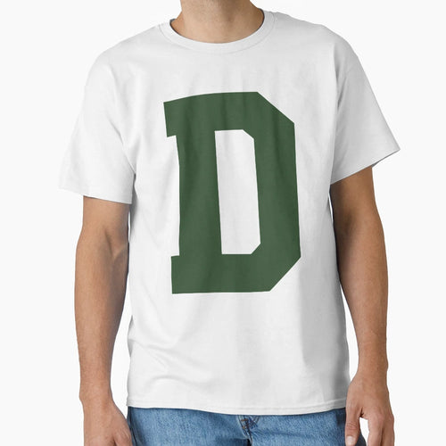 Alphabet Green D Sports Letter D T-Shirt - Streetwear Style Unisex - T-Shirt, Sweatshirt, Hoodie