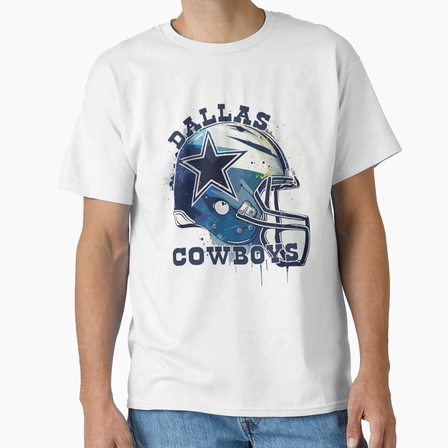 Dallas Cowboys Helmet T-Shirt - Minimalist Print for Adults - T-Shirt, Sweatshirt, Hoodie