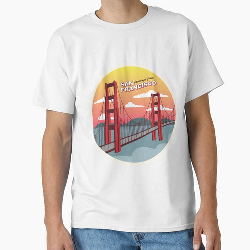Greetings From San Francisco T-Shirt - Minimalist Print Unisex - T-Shirt, Sweatshirt, Hoodie