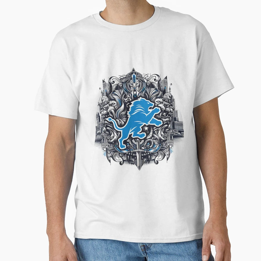 Motown Roar Stylish Detroit Lion T-Shirt - Novelty Apparel Unisex - T-Shirt, Sweatshirt, Hoodie