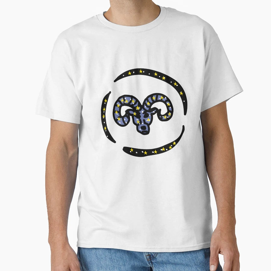 Aries Ram Icon T-Shirt - Trendy Graphic for Adults - T-Shirt, Sweatshirt, Hoodie