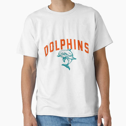 Football Miami Dolphins T-Shirt - Minimalist Print Men Women - T-Shirt, Sweatshirt, Hoodie