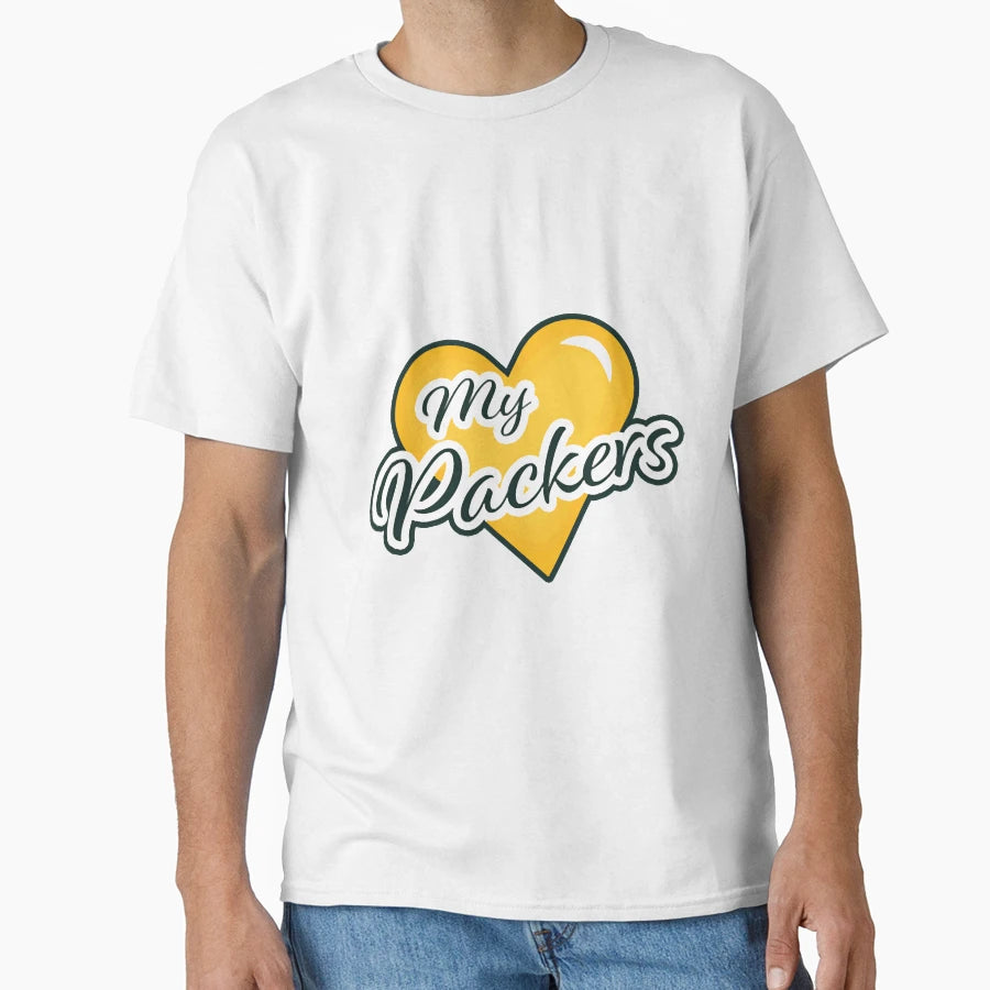 Coeur My Green Bay Packers T-Shirt - Streetwear Style Unisex - T-Shirt, Sweatshirt, Hoodie
