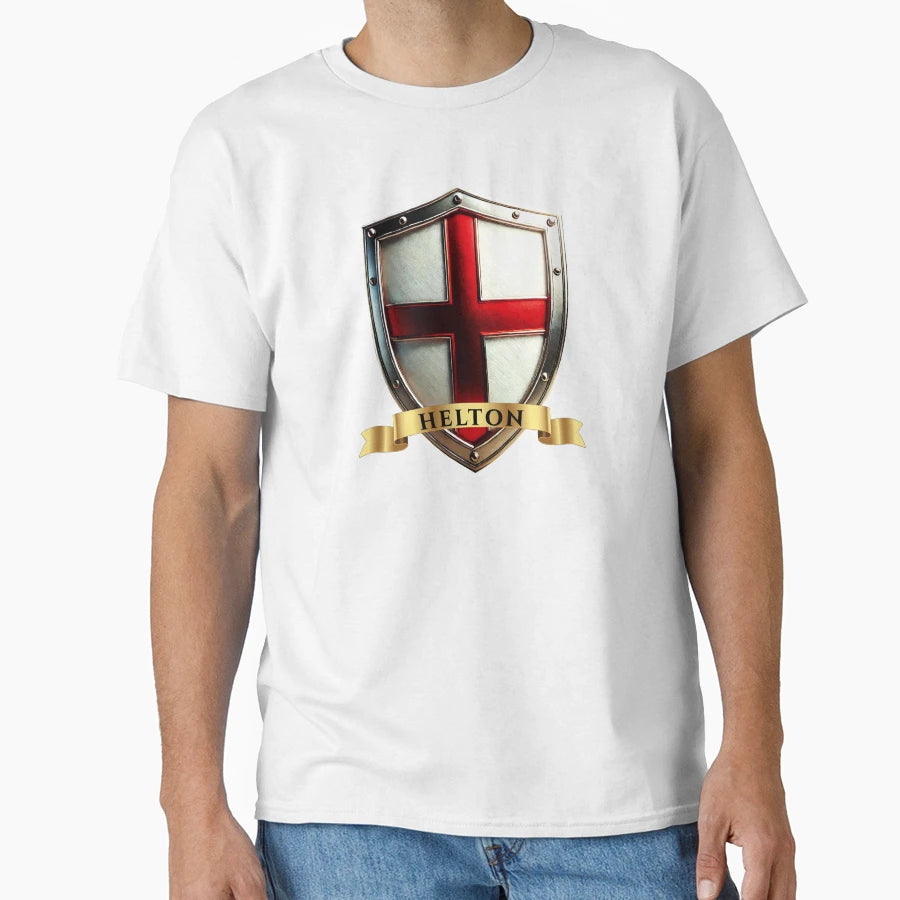 Helton English Heritage Crest Shield T-Shirt - Novelty Apparel Men Women - T-Shirt, Sweatshirt, Hoodie