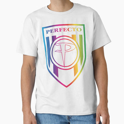 Perfecto Records Rainbow Pride Logo T-Shirt - Streetwear Style Unisex - T-Shirt, Sweatshirt, Hoodie