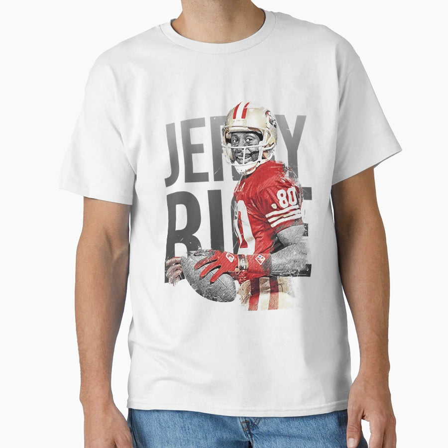 Jerry Rice T-Shirt - Minimalist Print for Adults - T-Shirt, Sweatshirt, Hoodie