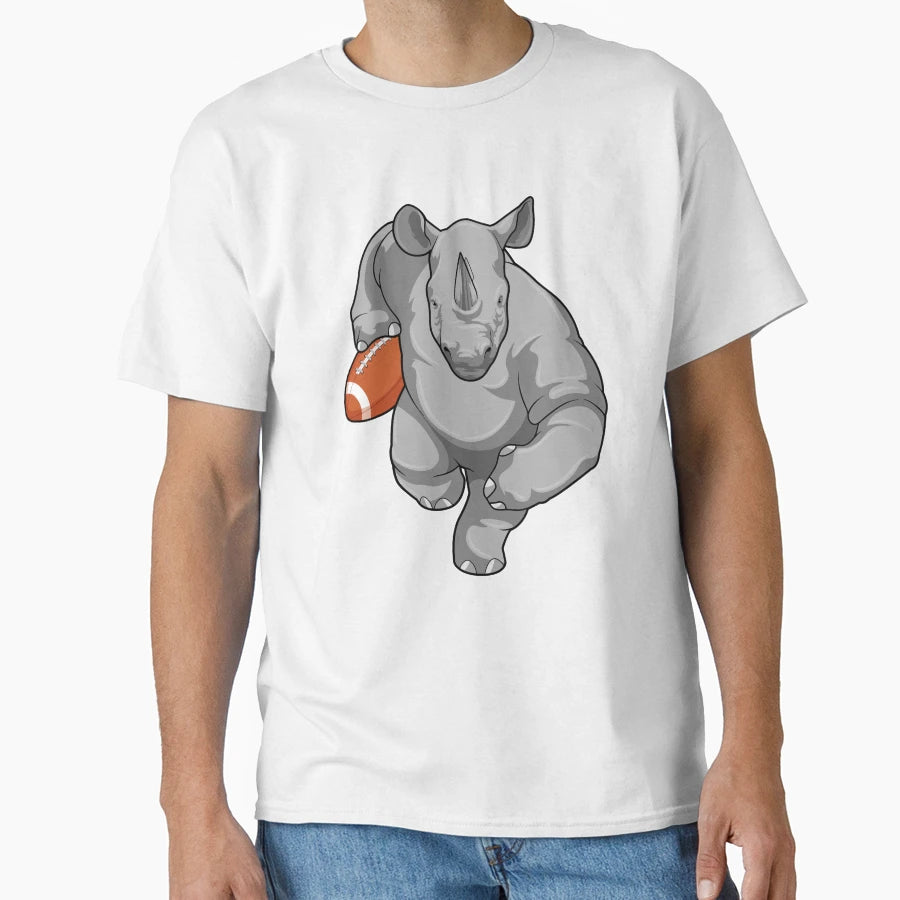 Rhino Football Sports T-Shirt - Streetwear Style Unisex - T-Shirt, Sweatshirt, Hoodie