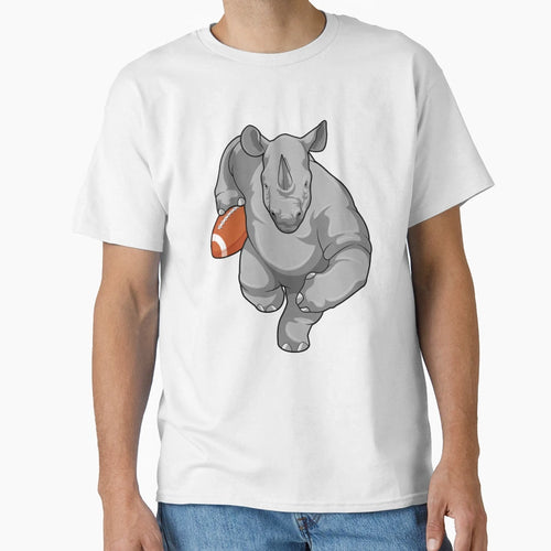 Rhino Football Sports T-Shirt - Streetwear Style Unisex - T-Shirt, Sweatshirt, Hoodie