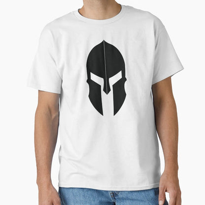 Spartan Helmet T-Shirt - Custom Art Print Men Women - T-Shirt, Sweatshirt, Hoodie