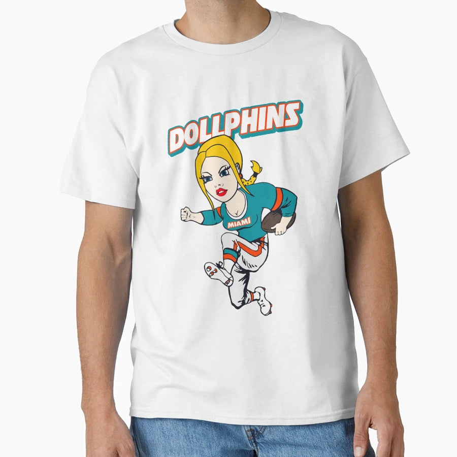 Art Miami Dolphins T-Shirt - Casual Everyday Wear for Adults - T-Shirt, Sweatshirt, Hoodie