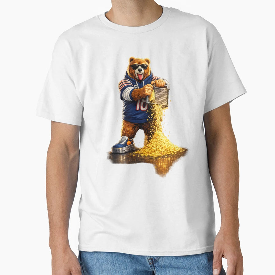 Bear Cheese Grater Foot And Sunglasses T-Shirt - Novelty Apparel Unisex - T-Shirt, Sweatshirt, Hoodie
