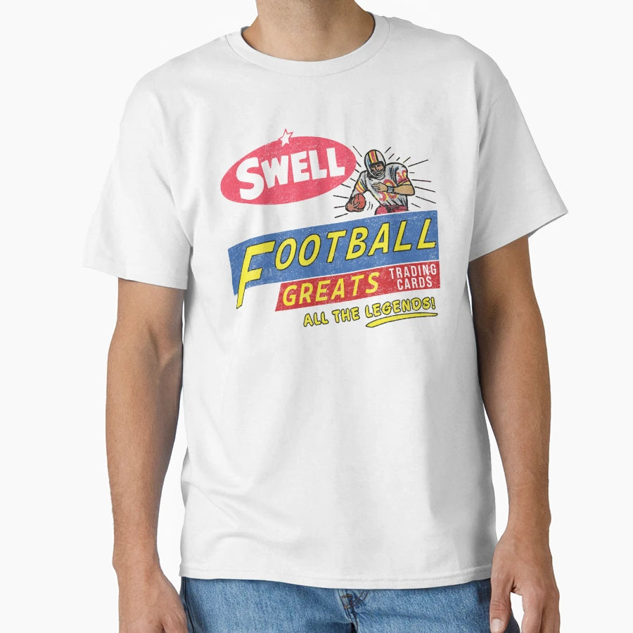 Distressed Swell Football Greats T-Shirt - Aesthetic Graphic Men Women - T-Shirt, Sweatshirt, Hoodie