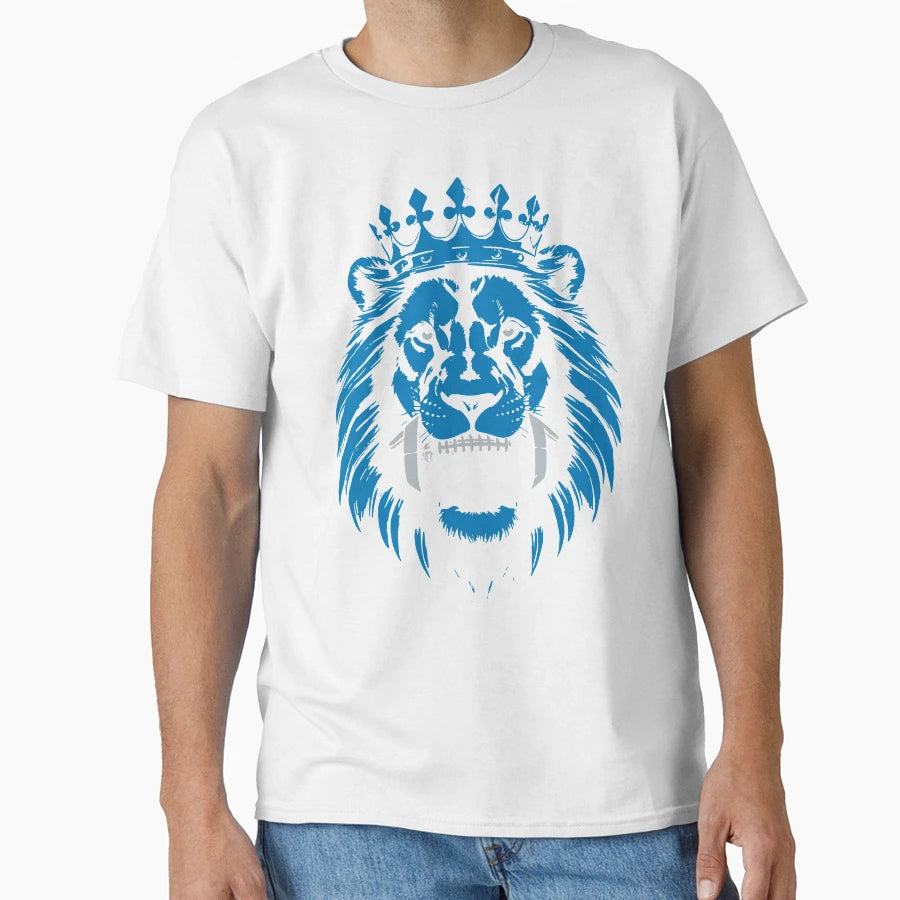 King Lions Lover Football Fan Squad T-Shirt - Custom Art Print Men Women - T-Shirt, Sweatshirt, Hoodie