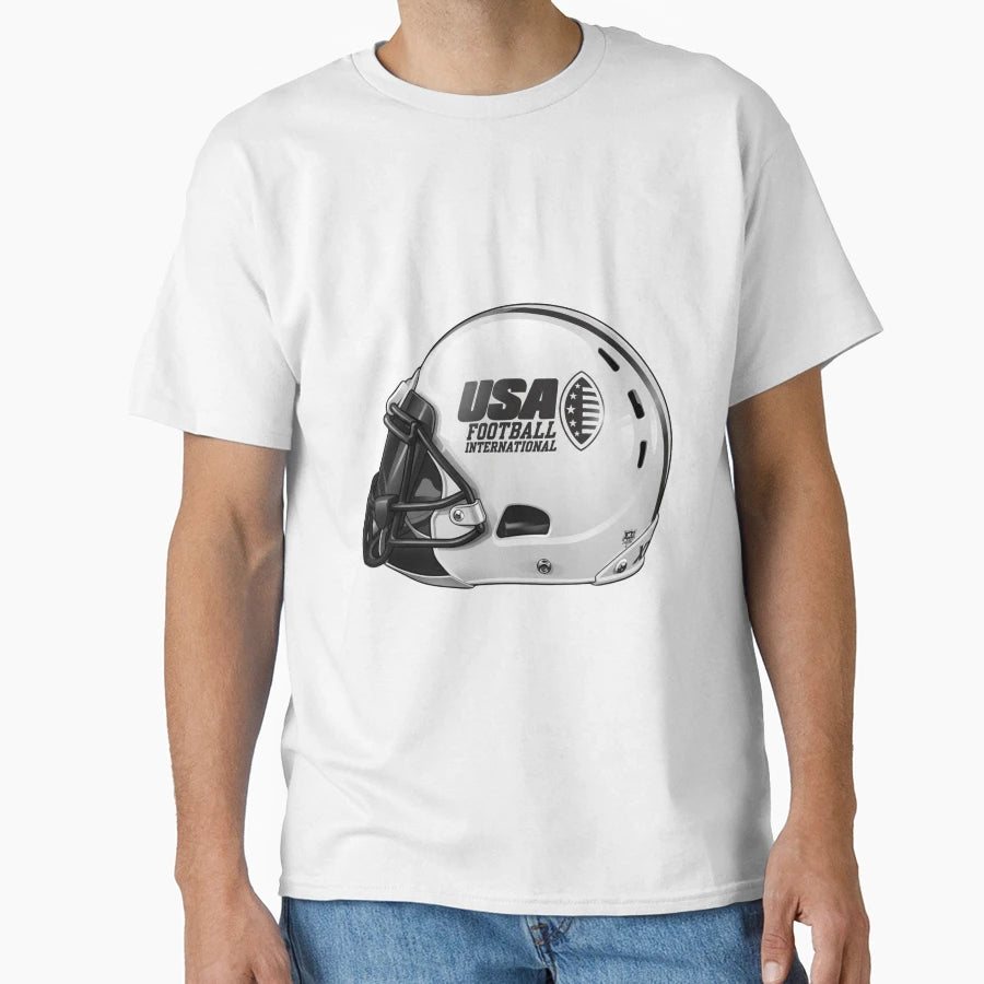 American Football Helmet Usa T-Shirt - Custom Art Print Men Women - T-Shirt, Sweatshirt, Hoodie