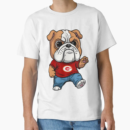 Goochland Bulldog T-Shirt - Minimalist Print for Adults - T-Shirt, Sweatshirt, Hoodie