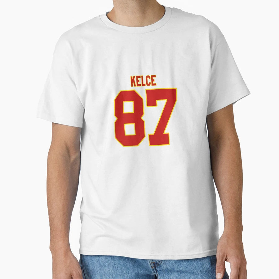 Kelce 87 Kansas City Football T-Shirt - Casual Everyday Wear Unisex - T-Shirt, Sweatshirt, Hoodie