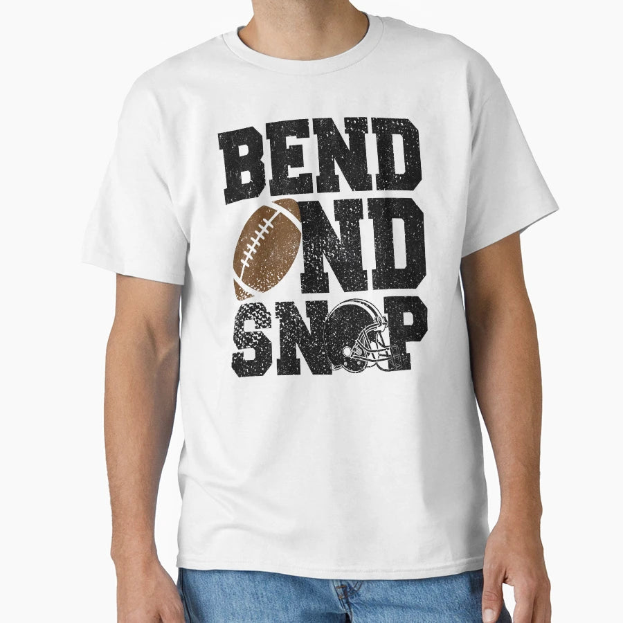 Distressed Bend And Snap Football T-Shirt - Unique Graphic Men Women - T-Shirt, Sweatshirt, Hoodie