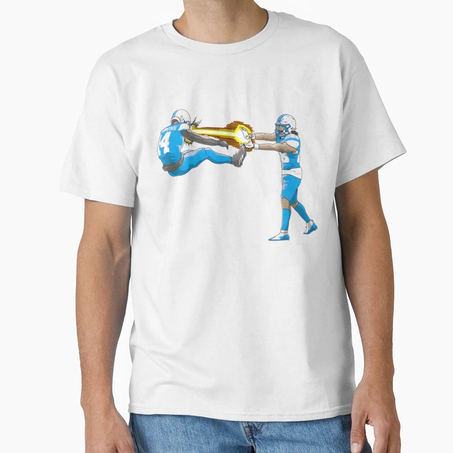 Amon Ra St Browns Iconic Energy Blast T-Shirt - Trendy Graphic Men Women - T-Shirt, Sweatshirt, Hoodie