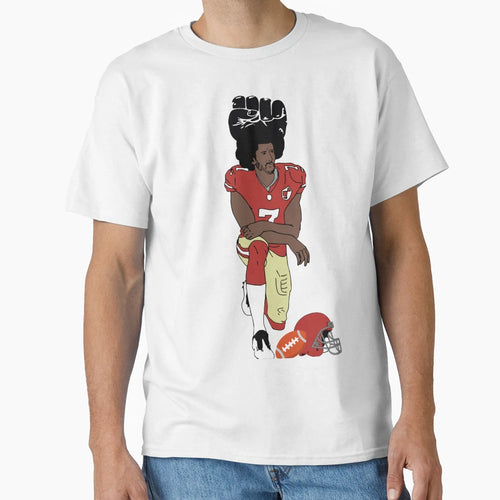 Colin Kaepernick Kneeling T-Shirt - Custom Art Print Unisex - T-Shirt, Sweatshirt, Hoodie