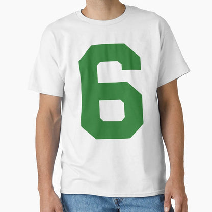 Number 6 Green Six Sports Number 6 T-Shirt - Fun Novelty Design Unisex - T-Shirt, Sweatshirt, Hoodie