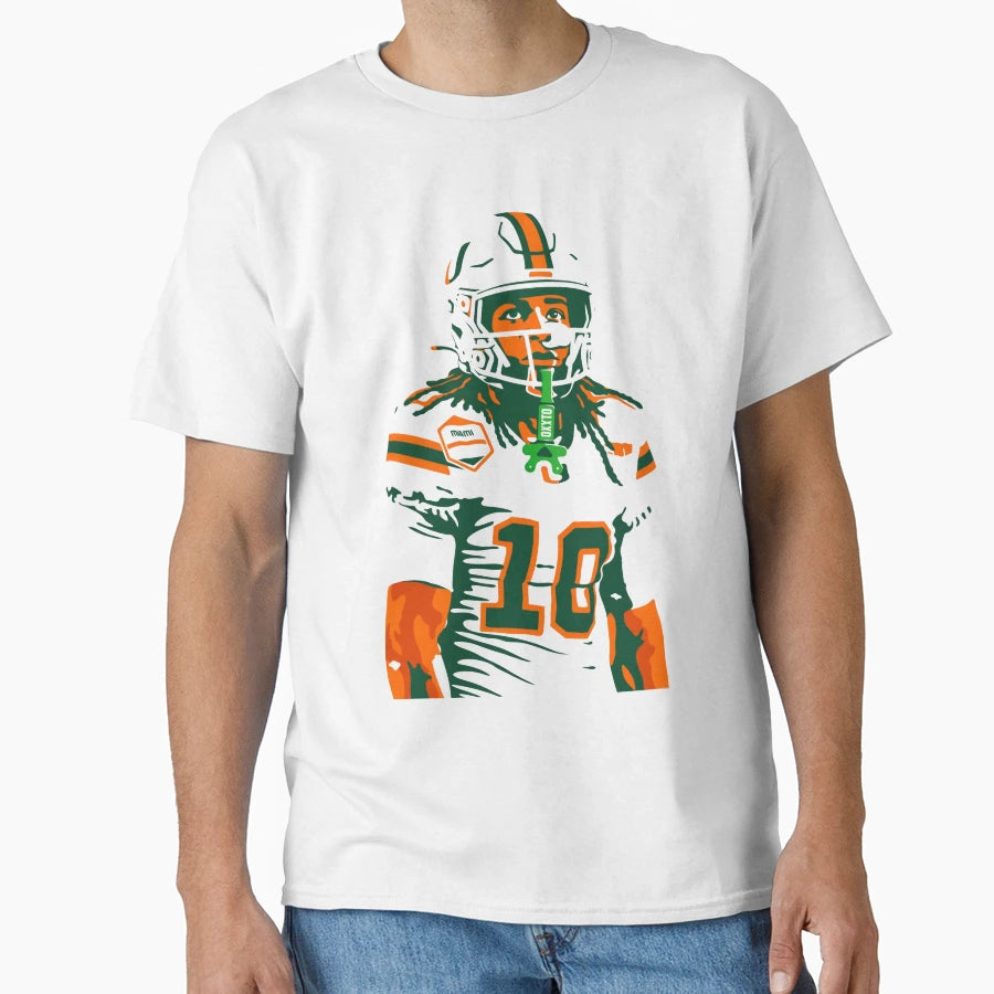 Malachi Toney Miami Hurricanes 10 T-Shirt - Custom Art Print Unisex - T-Shirt, Sweatshirt, Hoodie