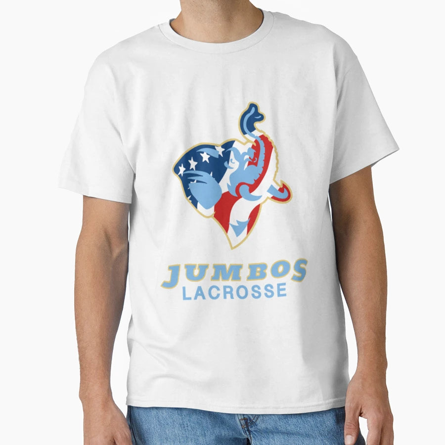 Tufts Jumbos Lacrosse T-Shirt - Fun Novelty Design for Adults - T-Shirt, Sweatshirt, Hoodie