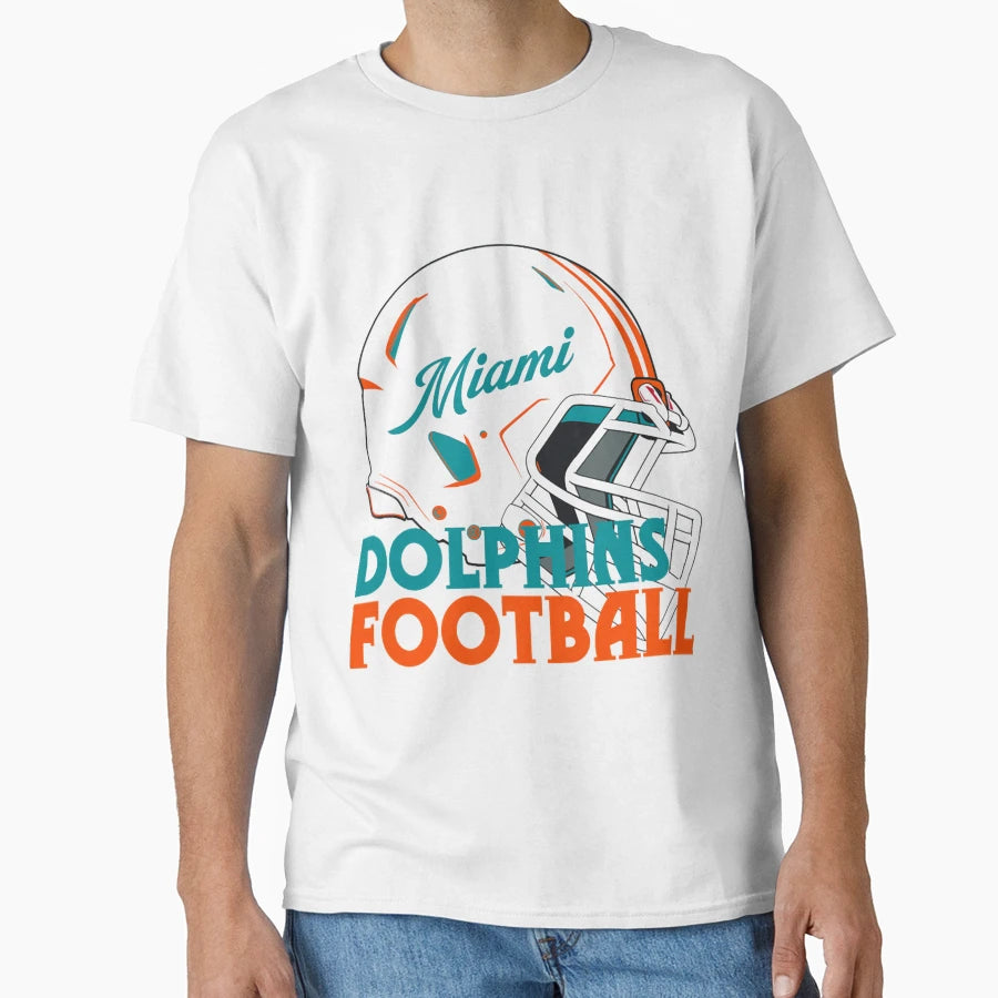 Art Miami Dolphins T-Shirt - Novelty Apparel for Adults - T-Shirt, Sweatshirt, Hoodie