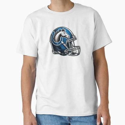 Indianapolis Colts Helmet T-Shirt - Streetwear Style for Adults - T-Shirt, Sweatshirt, Hoodie