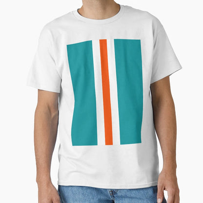 American Football Stripes Miami T-Shirt - Casual Everyday Wear Men Women - T-Shirt, Sweatshirt, Hoodie