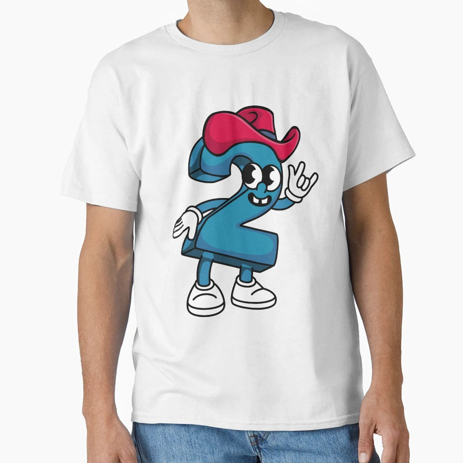 Number Two Hat Cowboy Runner Up T-Shirt - Fun Novelty Design for Adults - T-Shirt, Sweatshirt, Hoodie