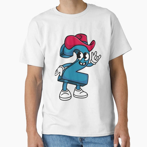 Number Two Hat Cowboy Runner Up T-Shirt - Fun Novelty Design for Adults - T-Shirt, Sweatshirt, Hoodie