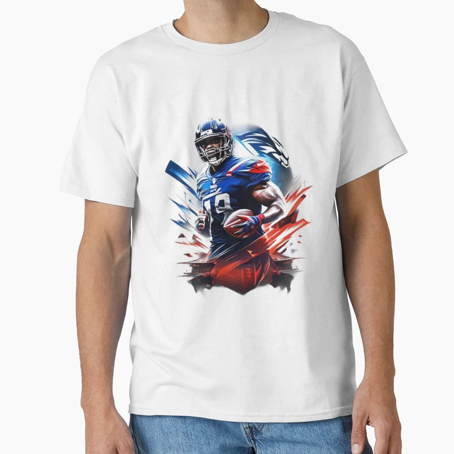 Athlete Strong Football Player Holding T-Shirt - Trendy Graphic Men Women - T-Shirt, Sweatshirt, Hoodie
