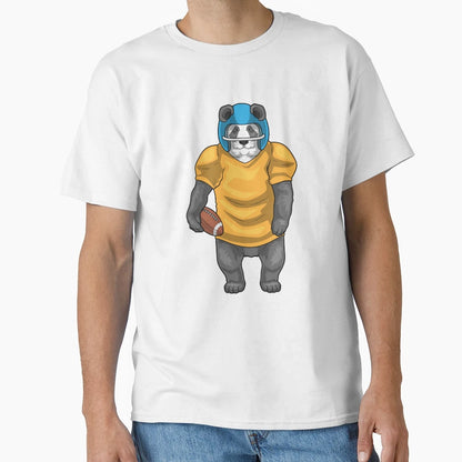 Panda American Football Helmet T-Shirt - Streetwear Style Unisex - T-Shirt, Sweatshirt, Hoodie