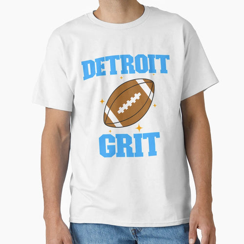 Detroit Grit Lions Nation Football Pride T-Shirt - Minimalist Print Unisex - T-Shirt, Sweatshirt, Hoodie