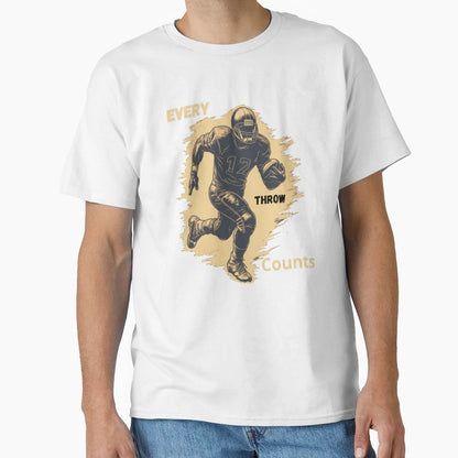 American Football Player Action T-Shirt - Graphic Print Men Women - T-Shirt, Sweatshirt, Hoodie