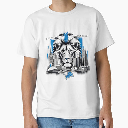 Detroit Lions Artwork T-Shirt - Fun Novelty Design Unisex - T-Shirt, Sweatshirt, Hoodie