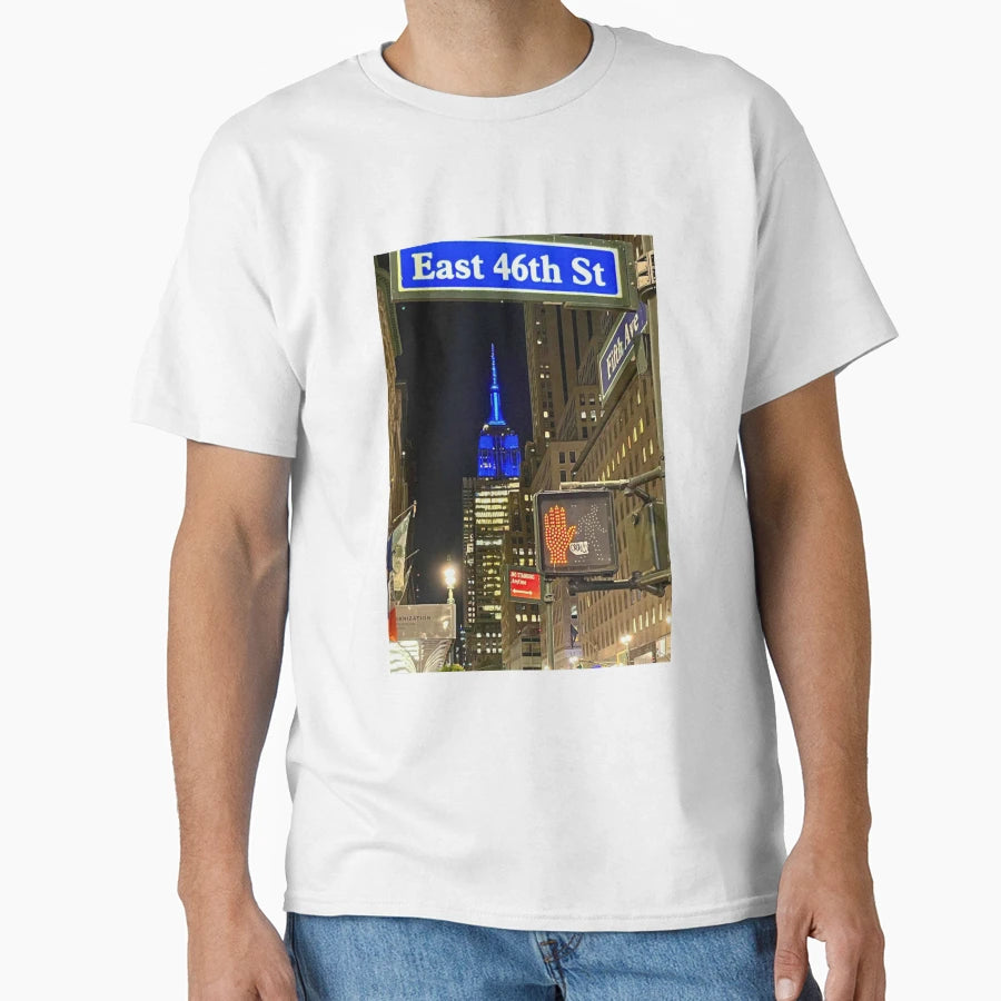 46Th Street Sign Nyc T-Shirt - Graphic Print Unisex - T-Shirt, Sweatshirt, Hoodie