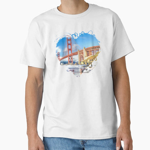 Golden Gate Bridge San Francisco T-Shirt - Streetwear Style Unisex - T-Shirt, Sweatshirt, Hoodie