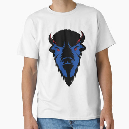 Buffalo Head Buffalo Bills Team T-Shirt - Custom Art Print for Adults - T-Shirt, Sweatshirt, Hoodie