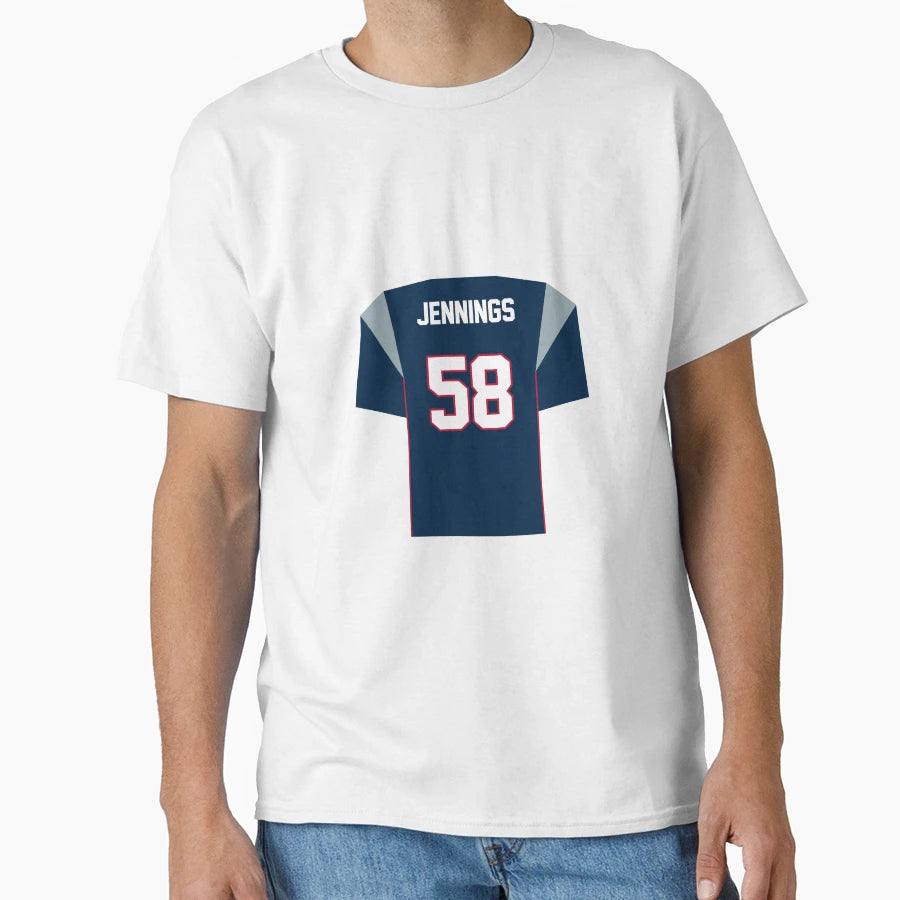 Anfernee Jennings Patriots Jersey T-Shirt - Graphic Print for Adults - T-Shirt, Sweatshirt, Hoodie