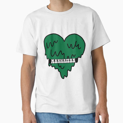 Manhattan College Heart T-Shirt - Custom Art Print Men Women - T-Shirt, Sweatshirt, Hoodie