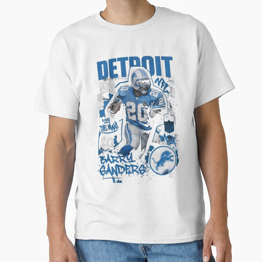 Barry Sanders Motion Detroit Lions T-Shirt - Fun Novelty Design Men Women - T-Shirt, Sweatshirt, Hoodie